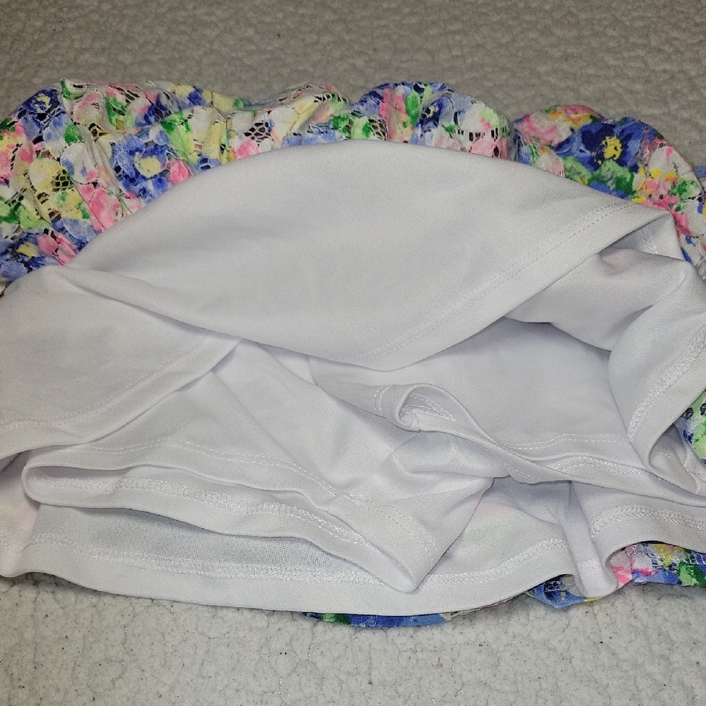 Floral Ruffled Skort - Picture 2 of 3